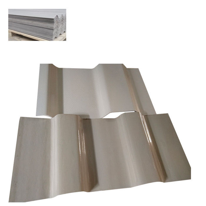 Factory flame-retarded gel coated FRP corrugated panels for cooling tower 